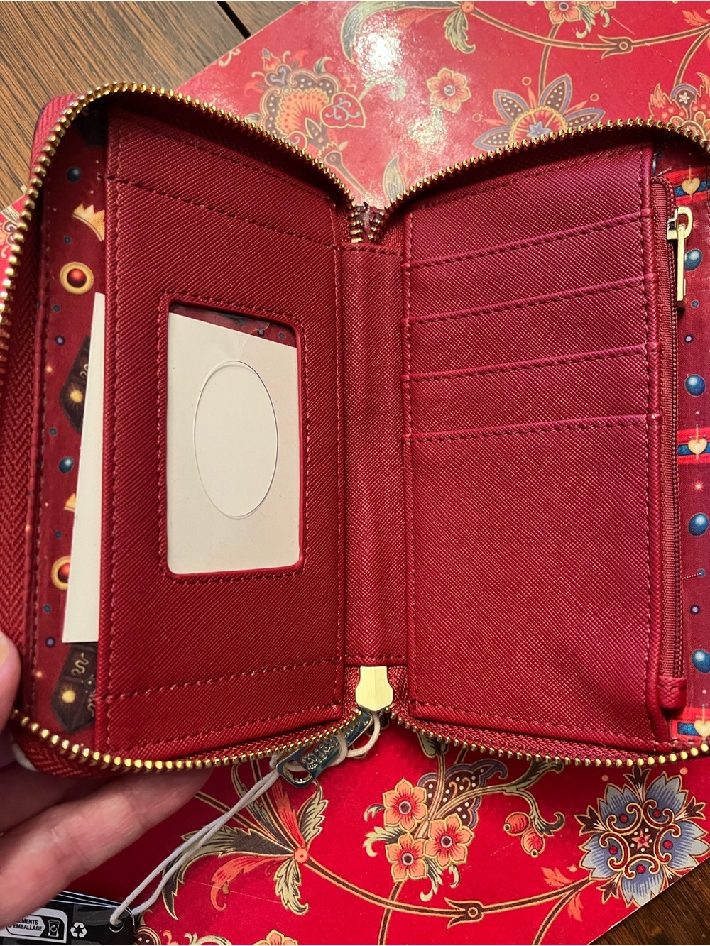 Disney Loungefly Evil Queen wallet- Burgundy, Gold, Purple - Picture 6 of 8